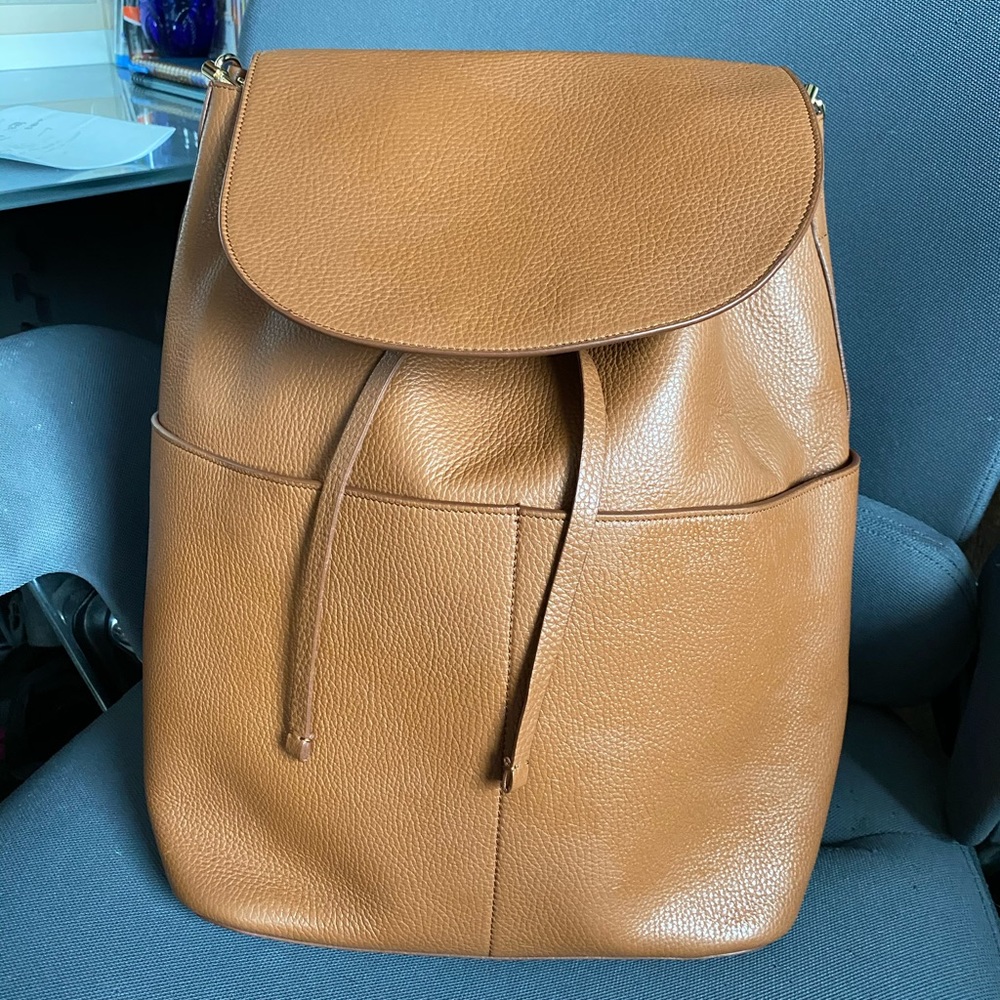 CUYANA LARGE LEATHER BACKPACK
